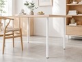 Bordsben Ø30 mm x 80 cm Stål Vit Home>it